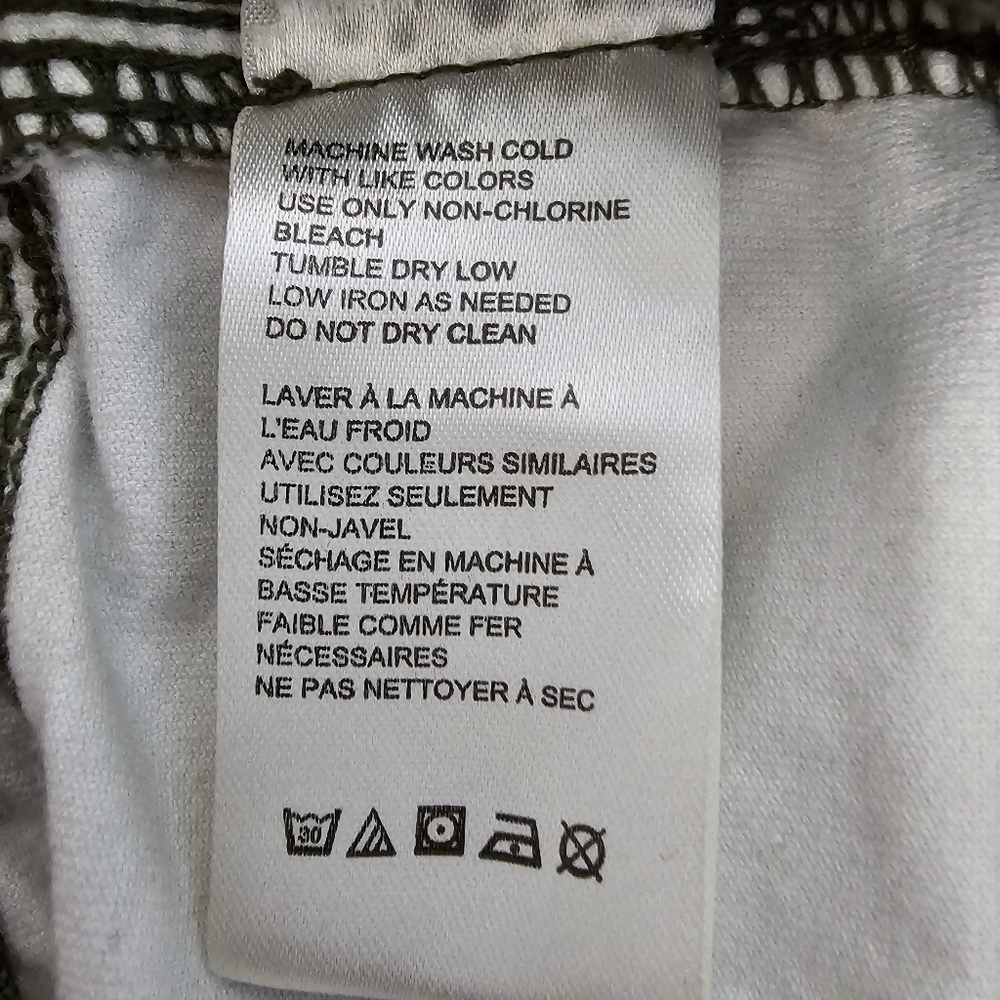 Free People High Times Printed Kick Flare Crop Pants In Olive Combo Women's Sz 2 - Picture 5 of 8